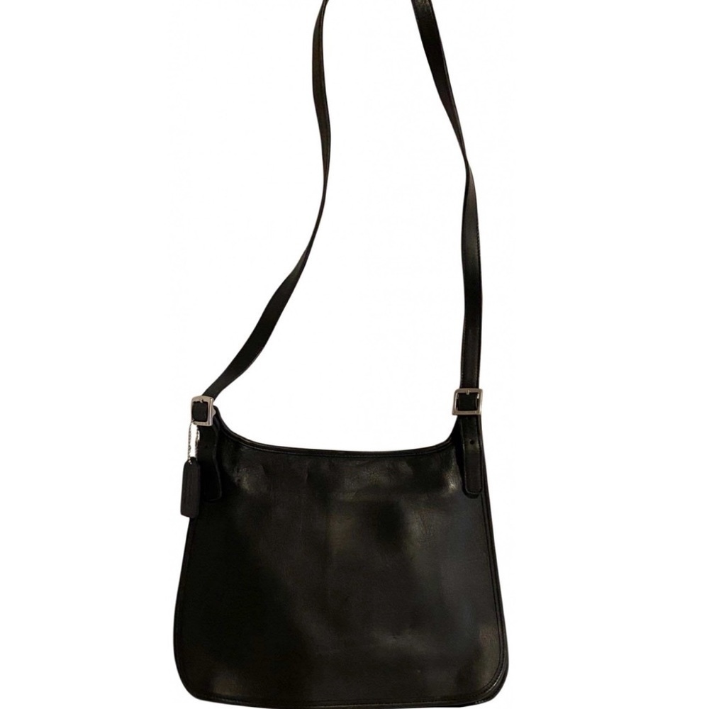 Coach vintage legacy black leather crossbody handbag